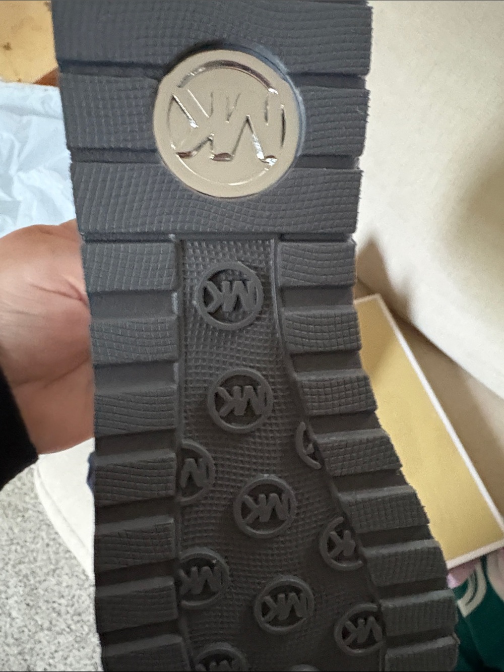 Michael Kors white and silver Sneakers - Picture 3 of 4